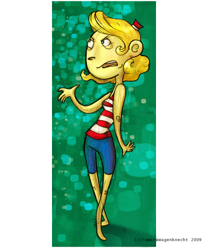 If I was a Flapjack!|2009|BluePencil and Paper, then cleaned and colored Photoshop + Cintiq|Strongly inspired by the animated series, The Marvelous Misadventures of Flapjack.  Seriously I love that show.